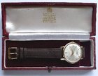 Garrard men's gold wristwatch with box