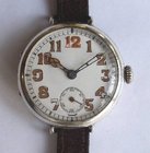 WW1 Men's silver wristwatch