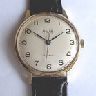 Avia. Men's 9ct gold wristwatch. British Aircraft Corporation.