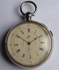 Marine Decimal Chronograph. Victorian silver pocket watch.