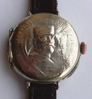WW1 General Joffre hunter cased men's French patriotic wristwatch.