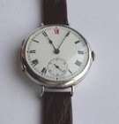 Men's antique silver wristwatch.