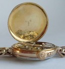 WW1 Ladies gold & enamel wristwatch.