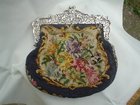 Silver Mounted Needlepoint Bag