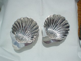 Pair of Silver Buttershells