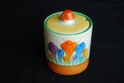 A Clarice Cliff jampot