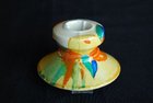 A Clarice Cliff Candlestick