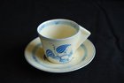 A RARE Clarice Cliff Conical Cup and Saucer