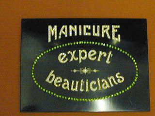 Manicure Phenolic Sign