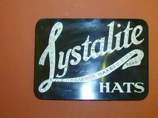 Lystalite Hats Phenolic Sign