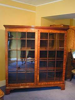 Glazed Mahogany Bookcase