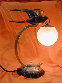Spelter Lamp