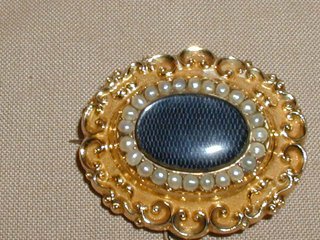 15ct Gold Mourning Brooch