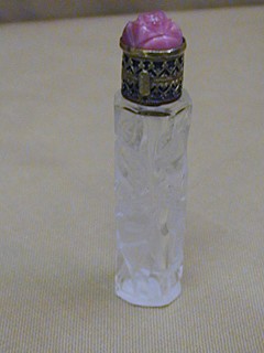 Cut Glass Perfume Bottle