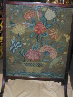 Embroidered Tent Stitch Panel
