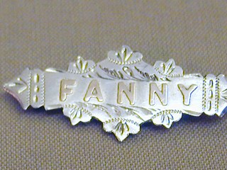 Silver Fanny Brooch