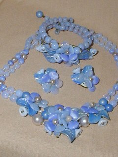 Blue Glass Jewelry Set