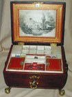 Rare Regency Red Leather Box