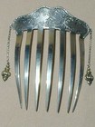 French Silver Hair Comb