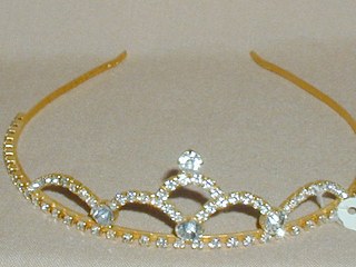 Gold & Diamante Tiara