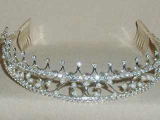 Silver Pearl Tiara