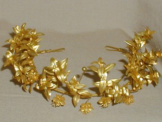 Gold Leaf Tiara