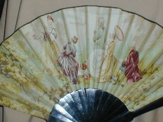 Printed Linen Fan