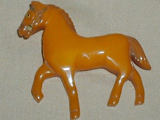 Carved Horse Pin