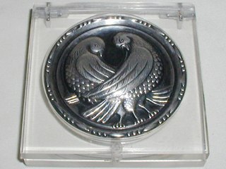 Lucite Silver Compact
