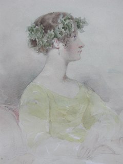 Mrs Strickland Watercolor