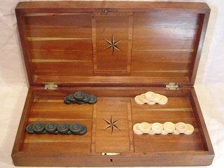 English Backgammon Board Box