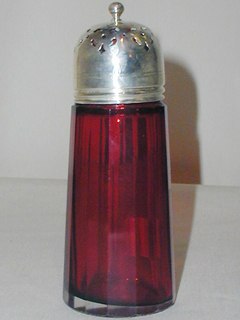 Cranberry Glass Sifter