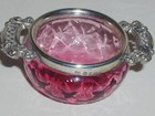 Cranberry Glass Quaich