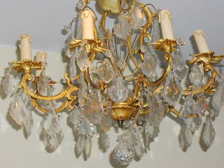 Victorian French Crystal Chandelier