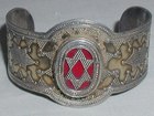 Kazakh Silver Gilt Bracelet