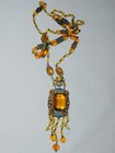Czech Glass Flapper Necklace