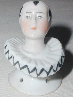 Pierrot Half Doll Head
