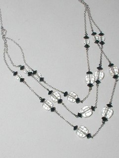 Silver & Crystal Necklace