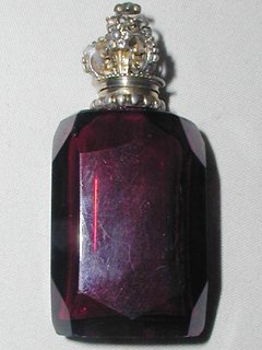 French Ruby Glass Perfume
