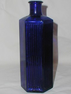 Blue Glass Chemist Bottle