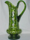 Victorian Green Glass Jug