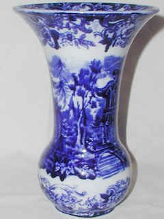 Flow Blue Vase