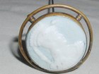 Glass Cameo Hat Pin