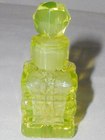 Uranium Glass Perfume Bottle