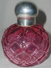 Cranberry Silver Perfume Bottle