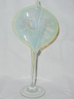 Vaseline Glass Posy Vase