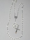 Silver Crystal Rosary