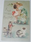 Kittens Christmas Postcard