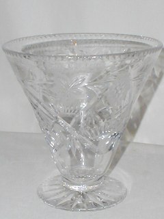 Edwardian Crystal Vase