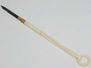 Carved Ivory Dip Pen